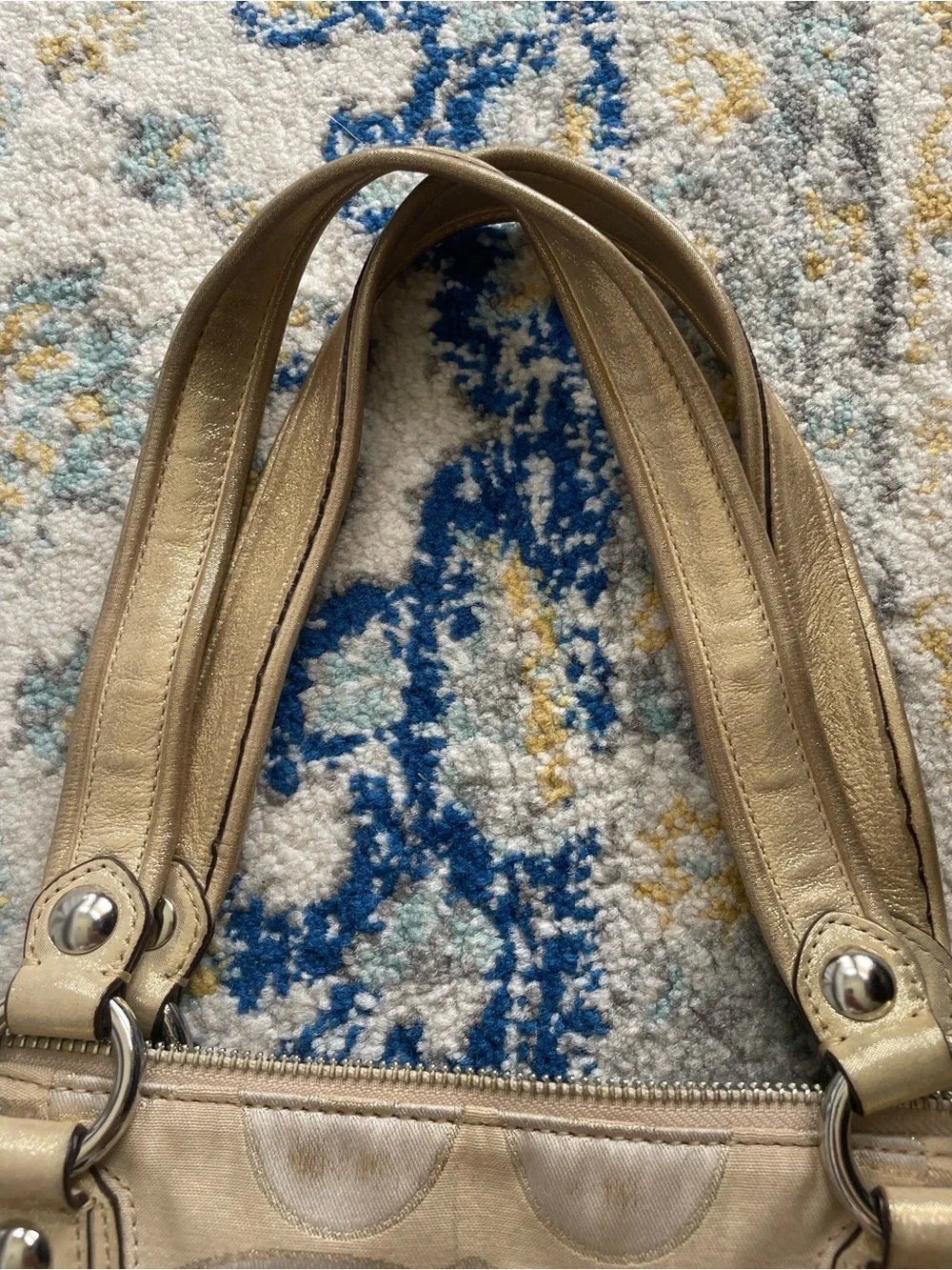Coach Y2K Signature Tote Bag in Champagne